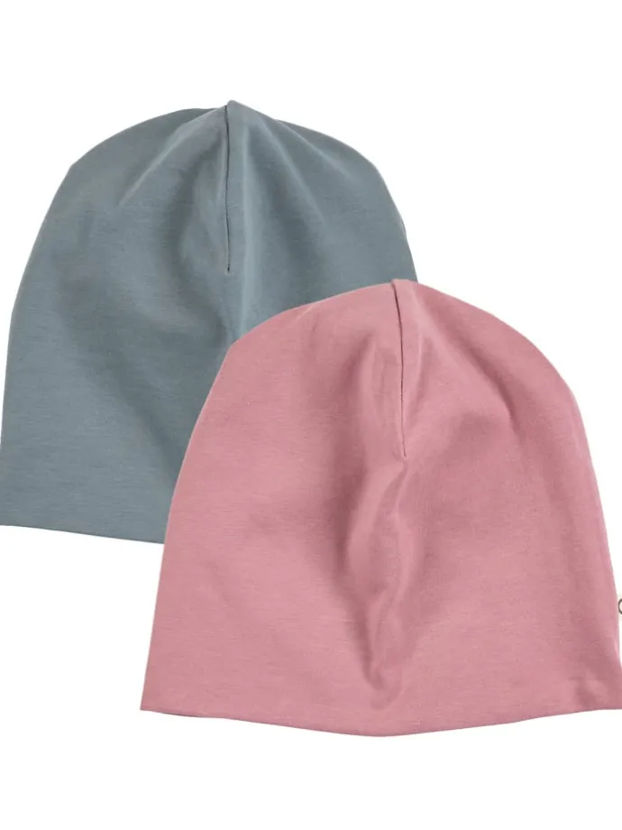 Beanie 2er-Pack in Nostalgia Rose/ Stormy Blue