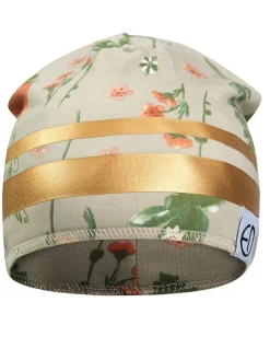 Beanie in Beige/ Gold