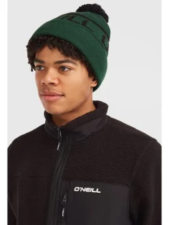 Beanie "Powder" in Grün/ Schwarz