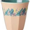 Becher in Beige/ Türkis - 250 ml