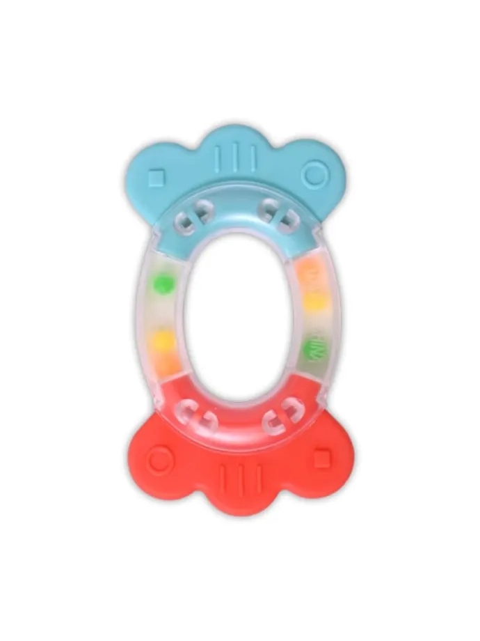 Beißring Candy Babyrassel in bunt