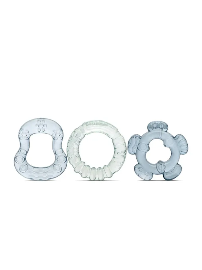 Beißring 3er Set in blau