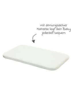 Beistellbett Crip 6-fach höhenverstellbar in braun