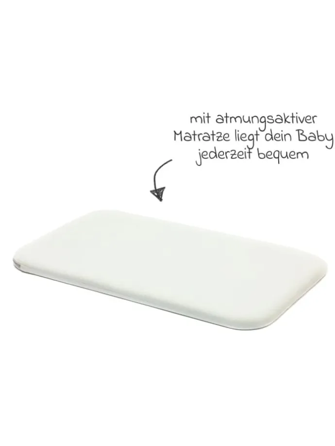 Beistellbett Crip 6-fach höhenverstellbar in braun