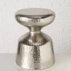Beistelltisch "Dipa" in Silber - (H)49 cm