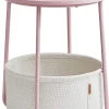 Beistelltisch in Weiß/ Rosa - (H)50 x Ø 45 cm