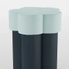 Beistelltisch "Magnolia" in Dunkelblau/ Mint - (H)49 x Ø 39 cm