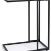 Beistelltisch ''Niklas'' in Schwarz - (B)48 x (H)60 x (T)30 cm