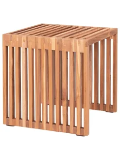 Beistelltisch "Pego" in Hellbraun - (B)40 x (H)40 x (T)40 cm