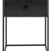 Beistelltisch "Vita" in Schwarz - (B)55 x (H)40 x (T)40 cm