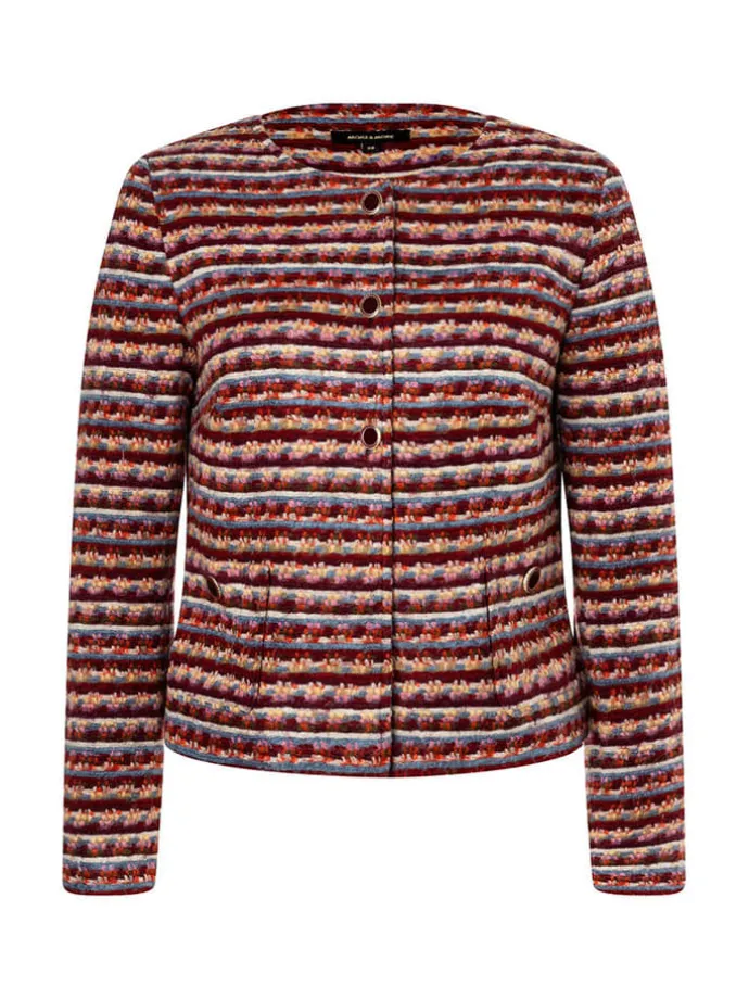 Übergangsjacke in Rot/ Orange