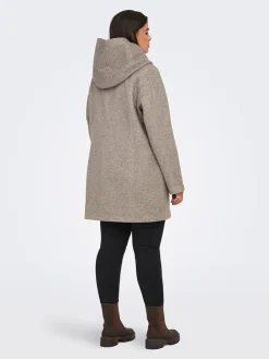 Übergangsmantel in Taupe