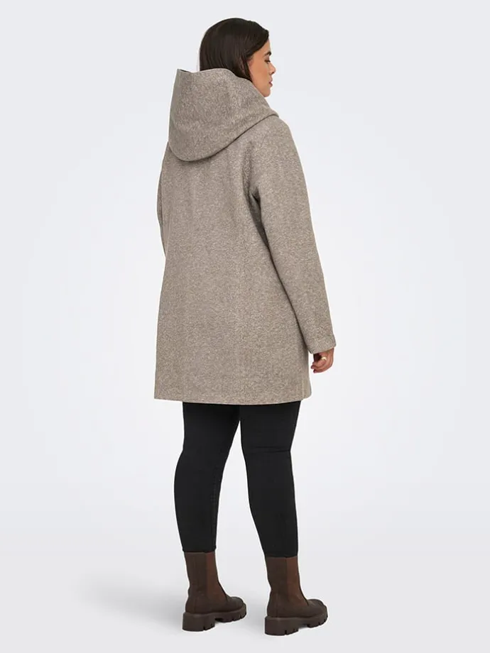 Übergangsmantel in Taupe