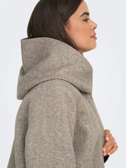 Übergangsmantel in Taupe
