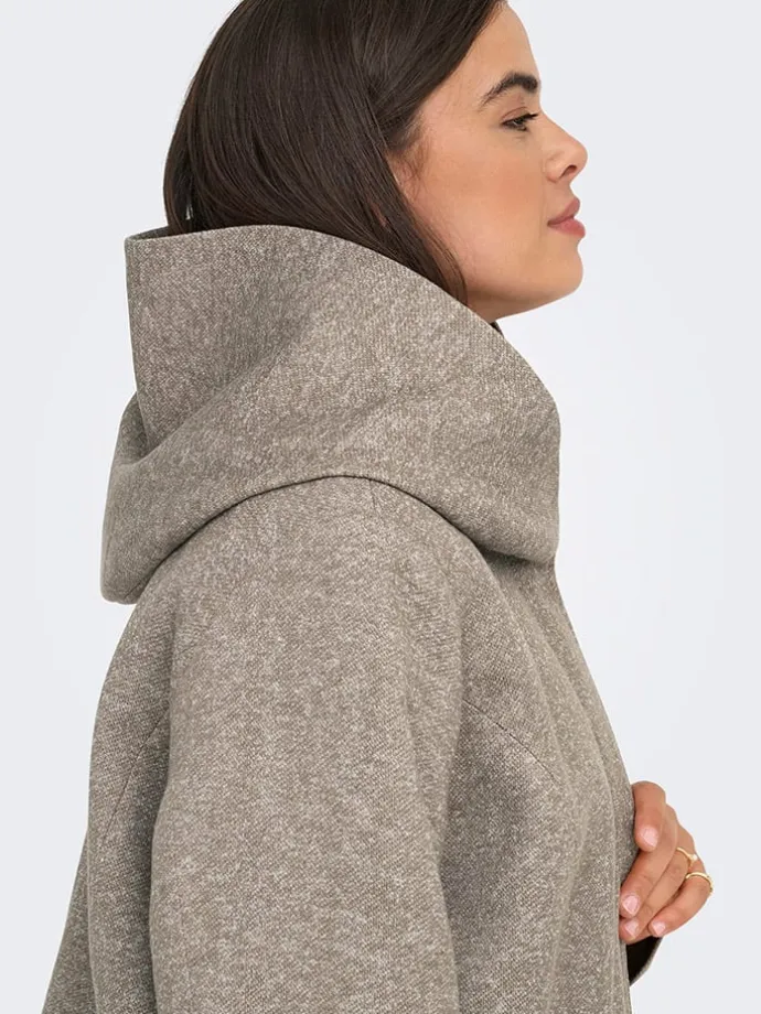 Übergangsmantel in Taupe