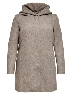 Übergangsmantel in Taupe