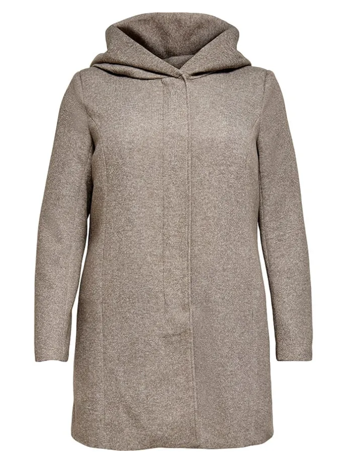 Übergangsmantel in Taupe