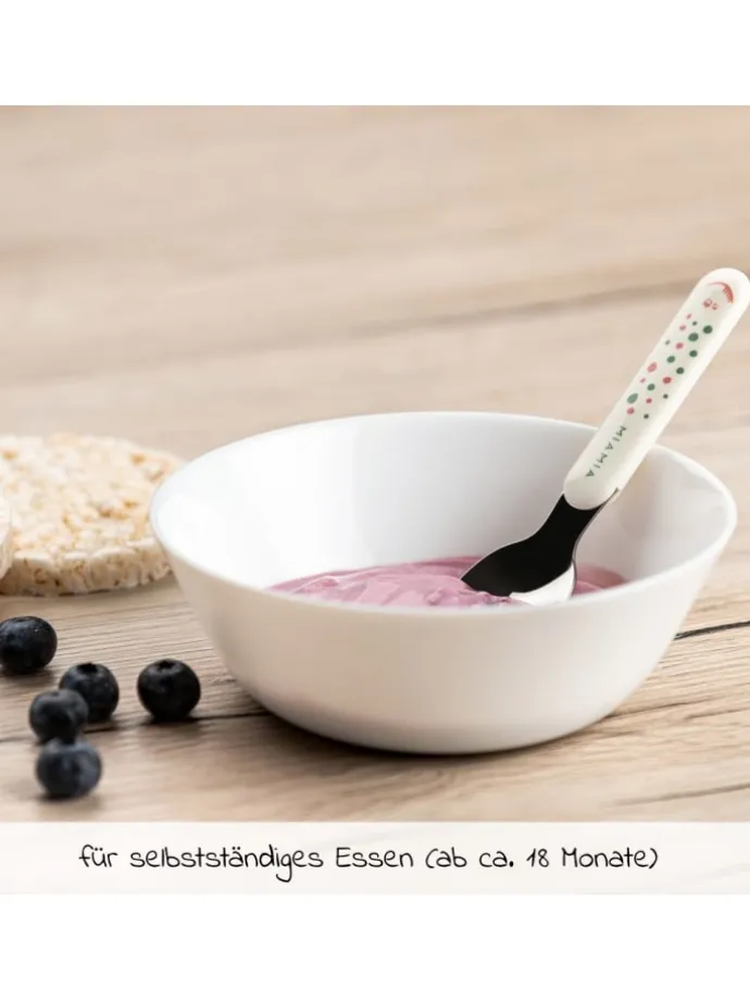 Besteck-Set 6-teilig - Punkte - Weiß in weiss,bunt