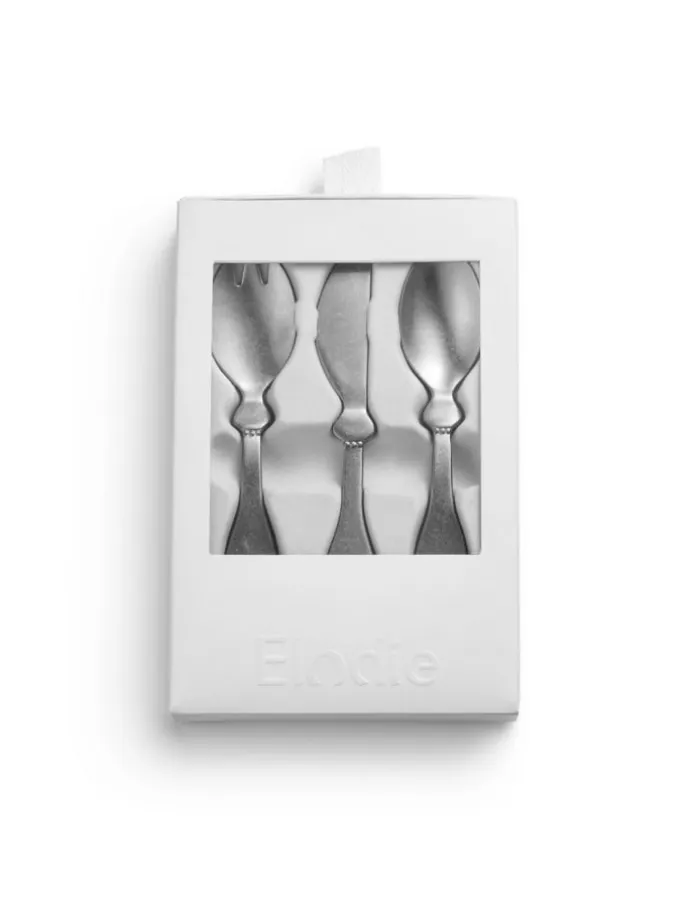 Besteck Set für Kinder - Antique Silber in Silber
