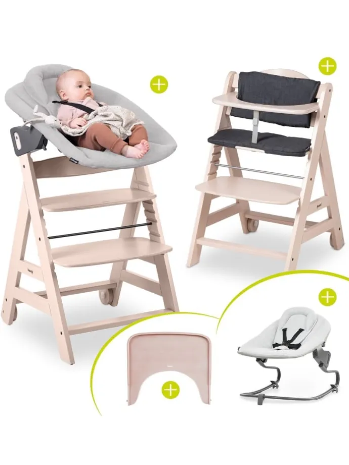 Beta Plus 5-tlg. Newborn Set - Hochstuhl in beige