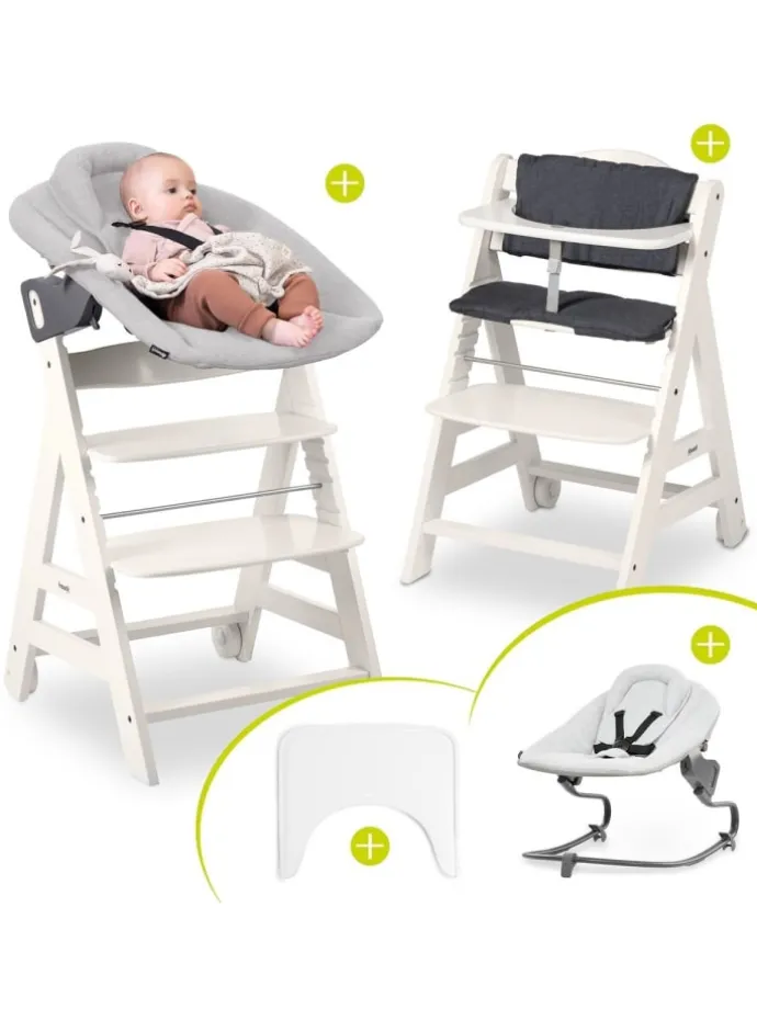 Beta Plus 5-tlg. Newborn Set - Hochstuhl in weiss