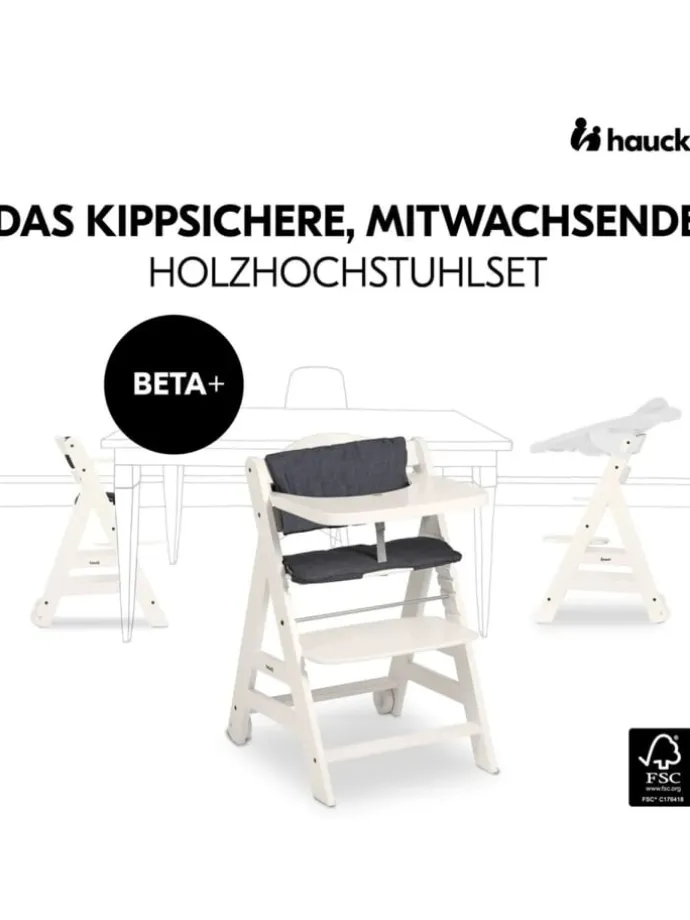 Beta Plus 5-tlg. Newborn Set - Hochstuhl in weiss