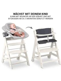 Beta Plus 5-tlg. Newborn Set - Hochstuhl in weiss