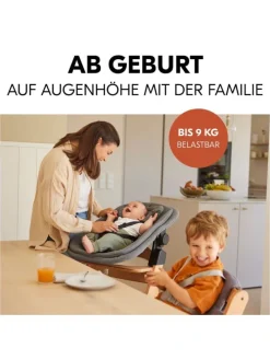 Beta Plus 5-tlg. Newbornset - Hochstuhl + in schwarz,grau