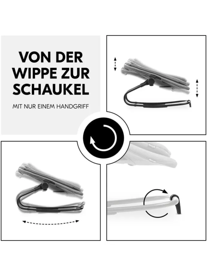 Beta Plus 5-tlg. Newbornset - Hochstuhl + in schwarz,grau