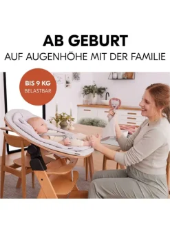 Beta Plus 5-tlg. Newbornset - Hochstuhl + in schwarz,grau