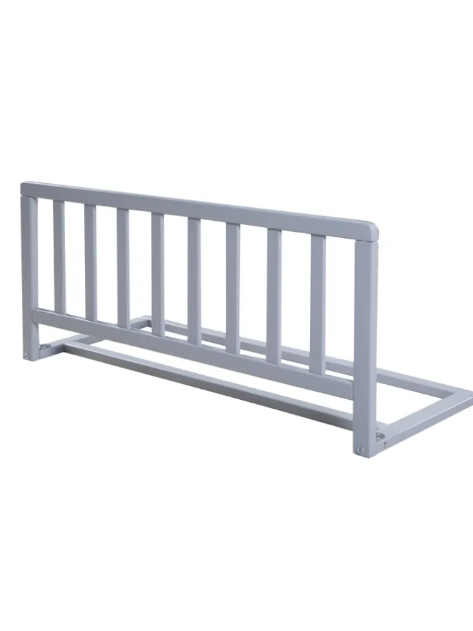 Bettschutzgitter 90 cm Holz taupe/grau Rausfallschutz