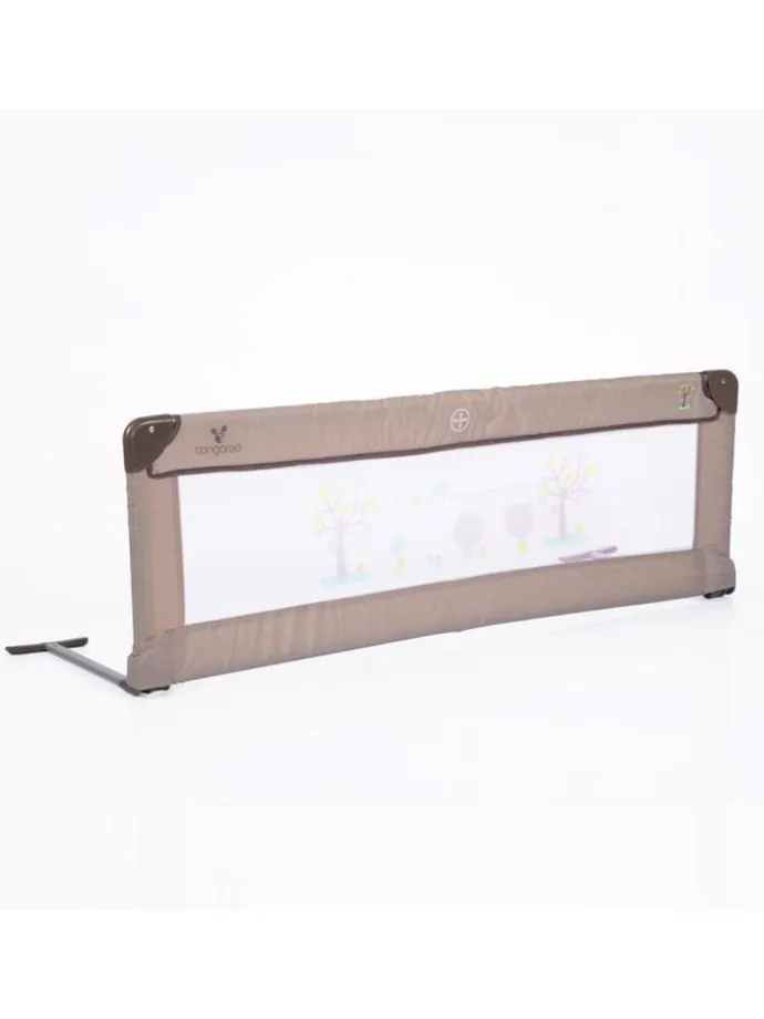 Bettschutzgitter, Bettgitter 130 x 43,5 cm in braun