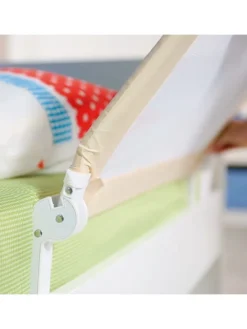 Bettschutzgitter Klipp-Klapp 102 cm beige klappbarer Rausfallschutz für Kinder