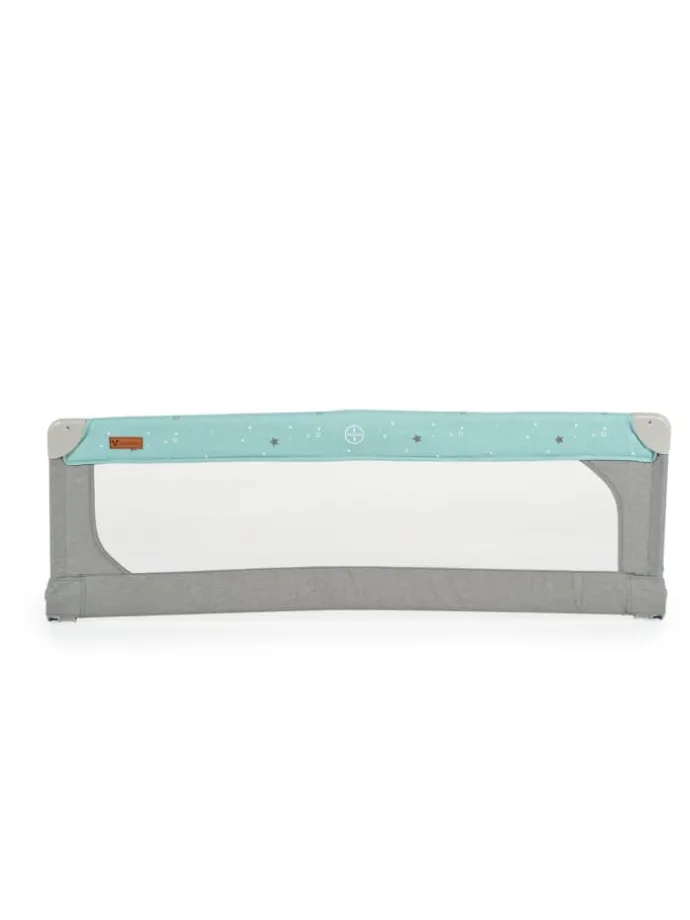Bettschutzgitter Leinen 130 cm in grün