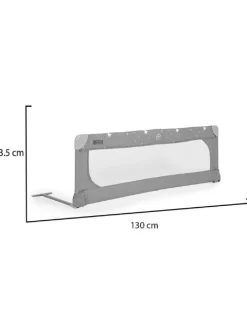 Bettschutzgitter Leinen 130 cm in grün