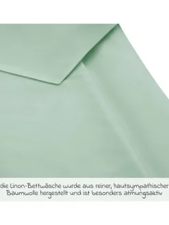 Bettwäsche 100 x 135 cm / 40 x 60 cm - Uni in gruen