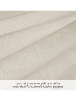 Bettwäsche 100 x 135 cm / 40 x 60 cm - Uni in beige