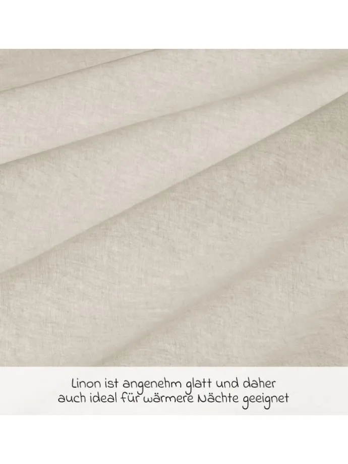 Bettwäsche 100 x 135 cm / 40 x 60 cm - Uni in beige
