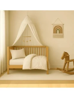 Bettwäsche 100 x 135 cm / 40 x 60 cm - Uni in beige
