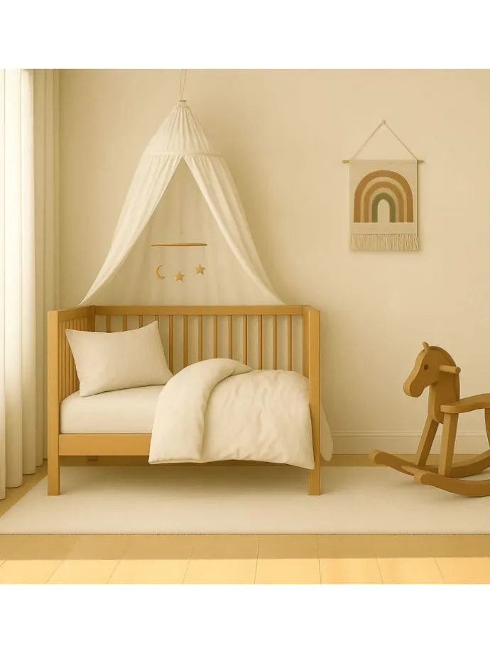 Bettwäsche 100 x 135 cm / 40 x 60 cm - Uni in beige