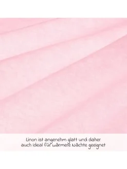 Bettwäsche 80 x 80 cm - Uni Rosa in rosa