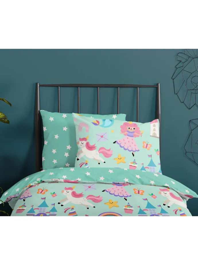 Bettwäsche-Set "Fantastic" in Mint/ Rosa