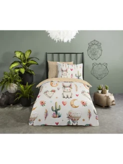 Bettwäsche-Set "Luz" in Creme/ Beige