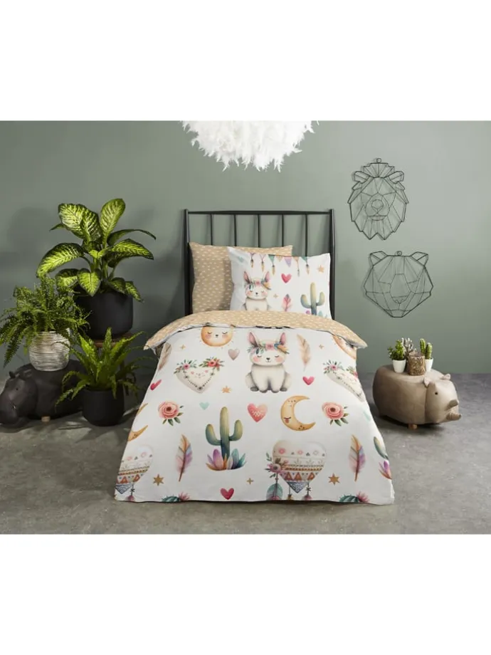 Bettwäsche-Set "Luz" in Creme/ Beige