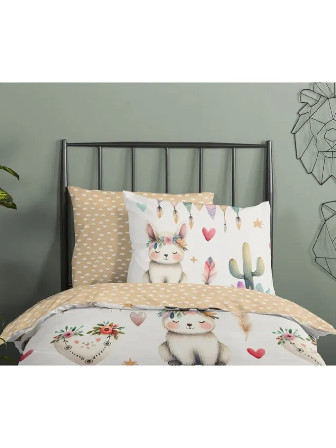 Bettwäsche-Set "Luz" in Creme/ Beige