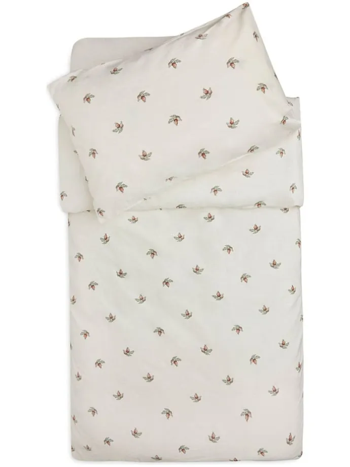 Bettwäsche-Set ''Rosehip'' in Creme - (L)140 x (B)100 cm