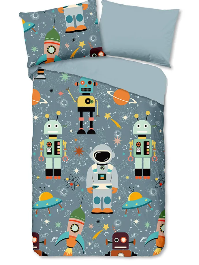 Bettwäsche-Set "Spacemen" in Grau