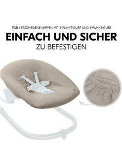 Bezug für Alpha Newborn Bouncer (atmungsaktiv in beige