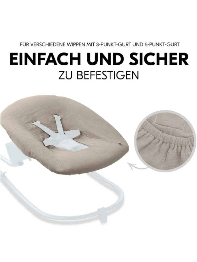 Bezug für Alpha Newborn Bouncer (atmungsaktiv in beige