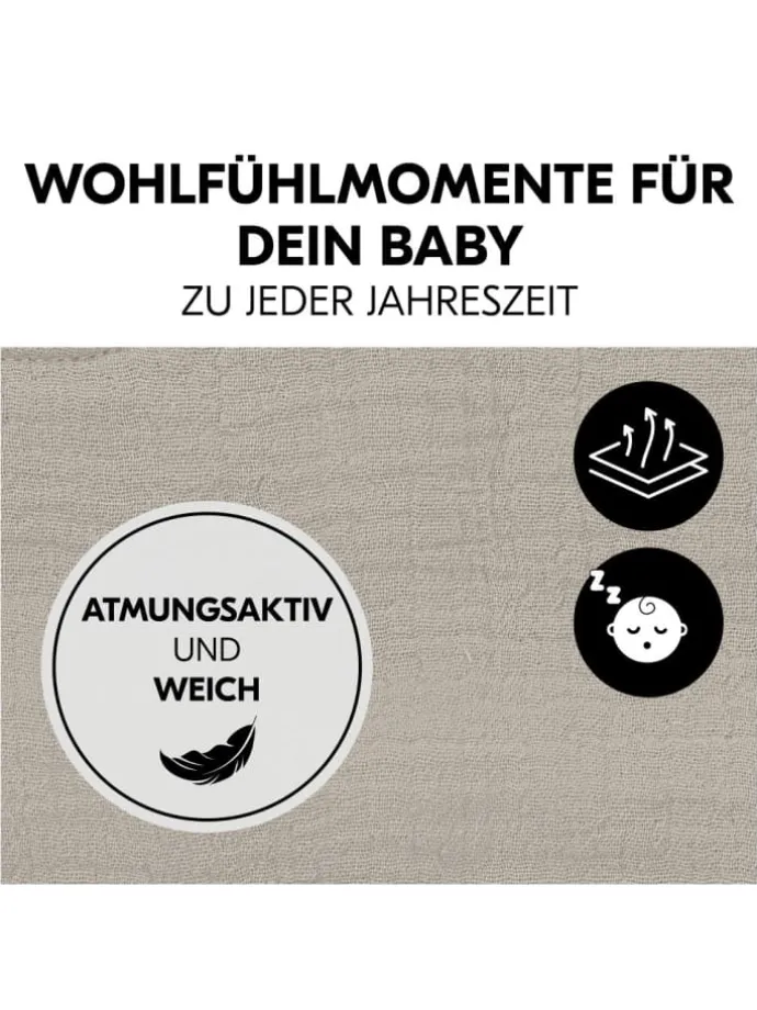 Bezug für Alpha Newborn Bouncer (atmungsaktiv in beige